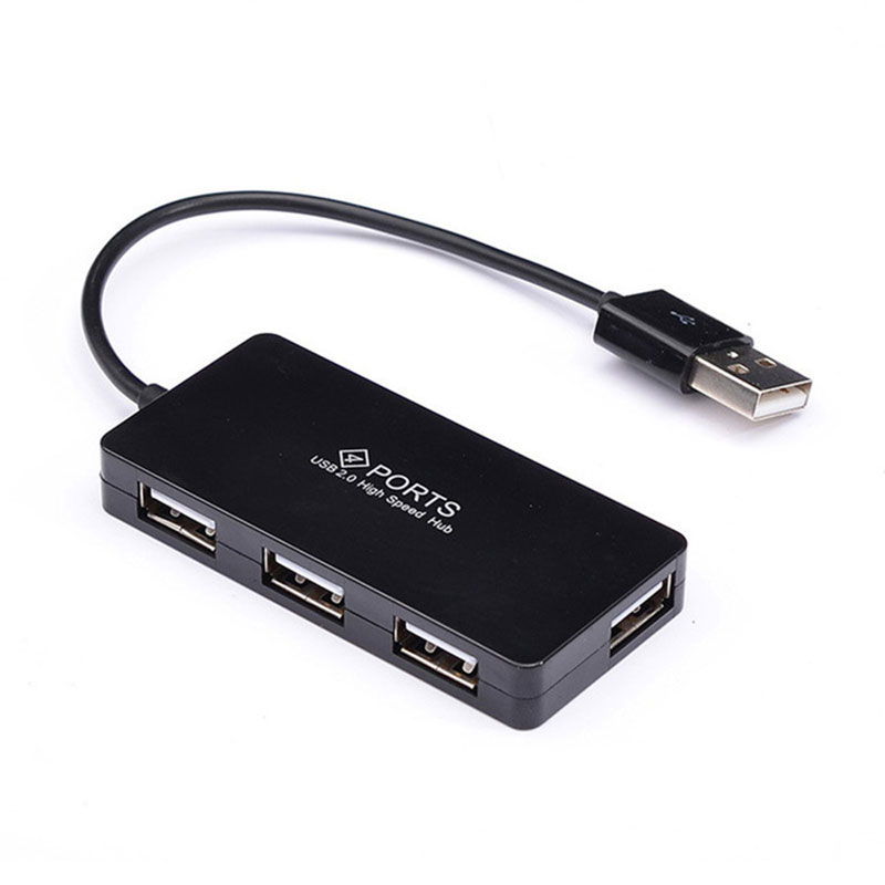 Slim High Speed Multi Splitter Uitbreiding 4 Port USB 2.0 Hub Splitter Cable Adapter voor Laptop PC Macbook Draagbare
