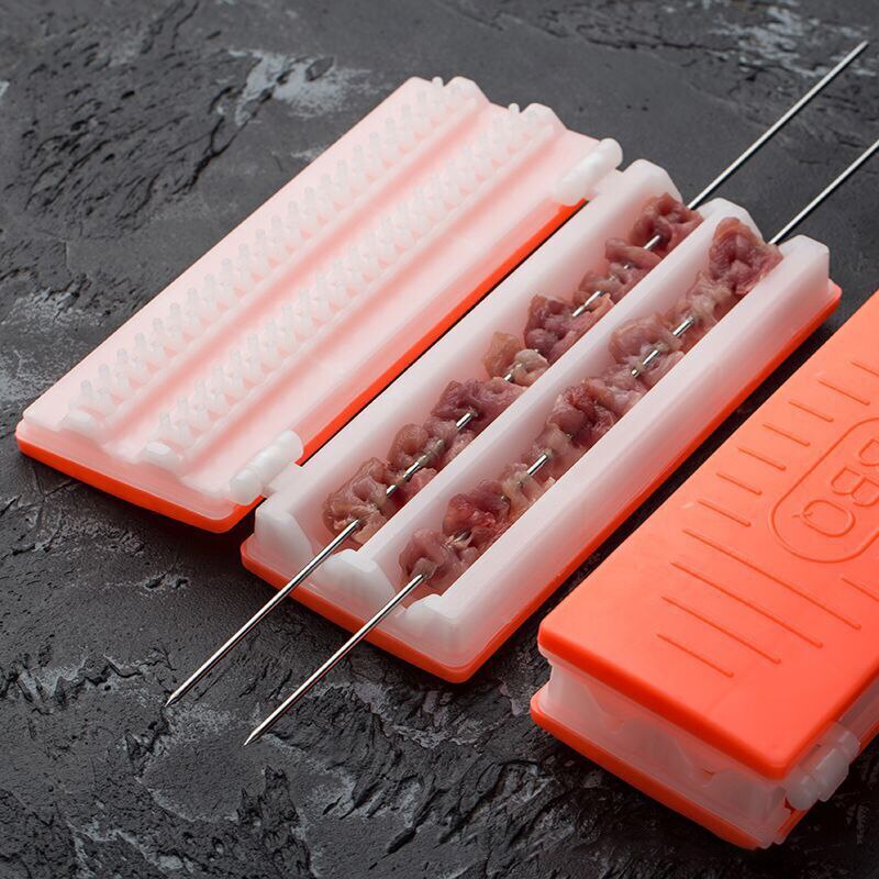 Yomdid 1pc fødevarekvalitet pp grillspyd maskine dobbeltrækket kebabspyd slid kød grøntsagssnor værktøj køkkenting bbq