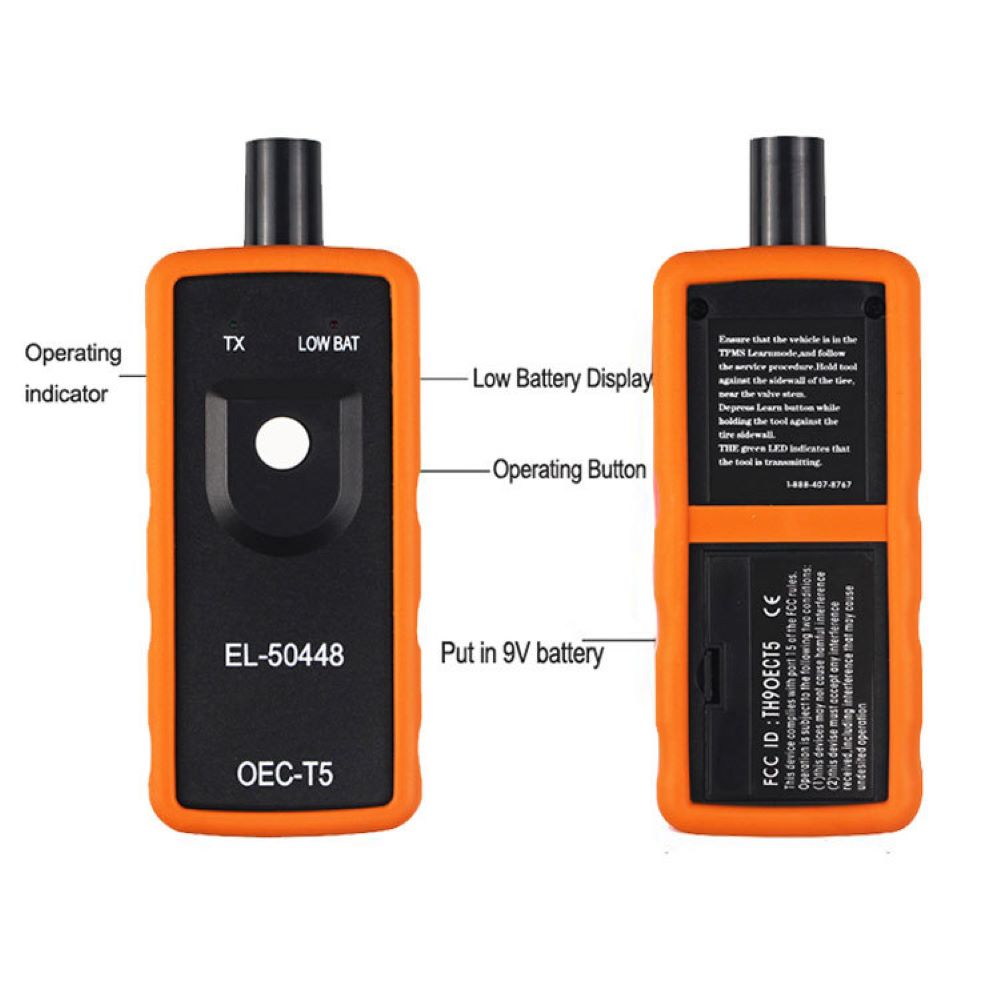 Automotive Tire Pressure Monitor Sensor EL-50448 TPMS Activation Tool Car Re-Learn Reset Tool OEC-T5 for GM Buick