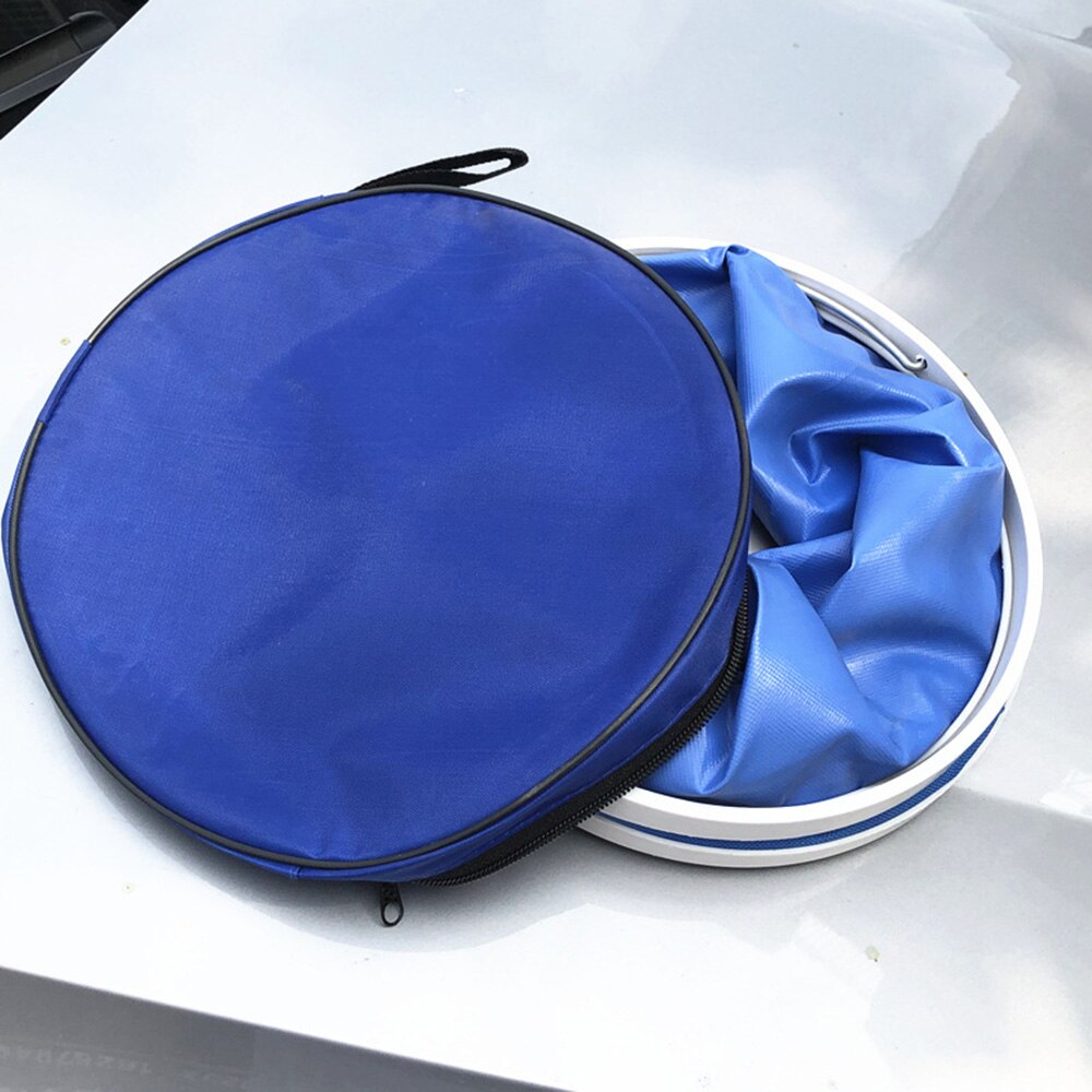 Folding Bucket car travel fishing large portable retractable washing bucket brush car compression bucket