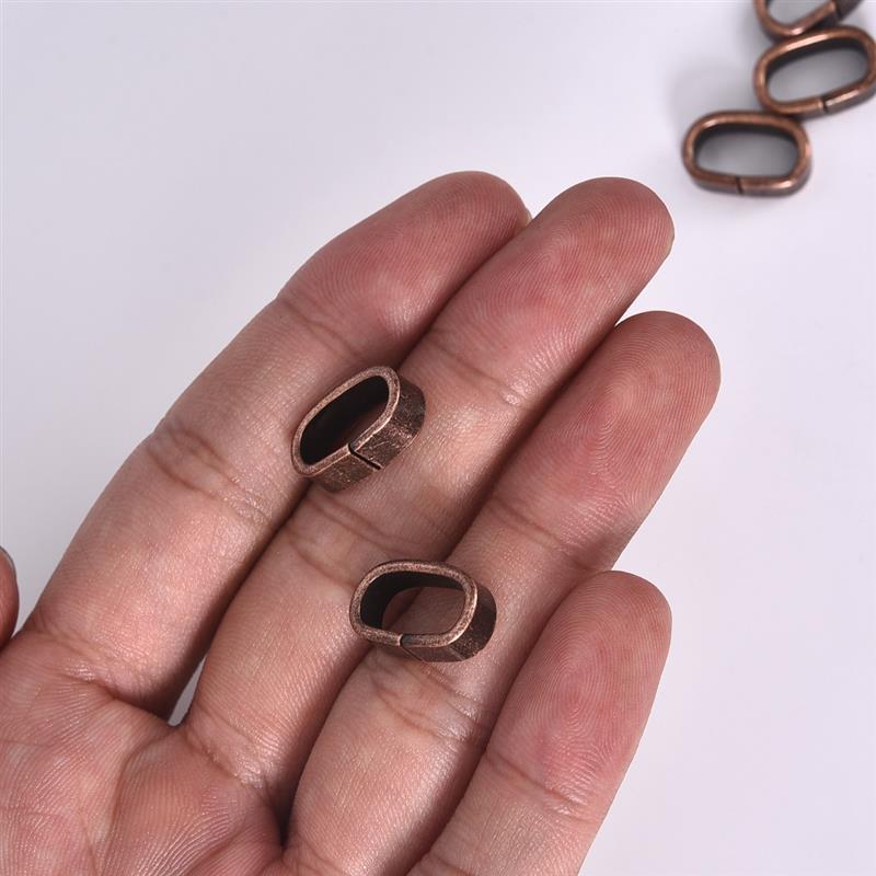 10pcs/lot Stainless Steel European Square Charms Polished Beads Bracelet DIY Jewelry Spacer Bead Hole 12.25x6.7mm