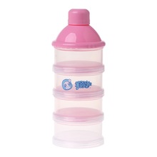 Baby Melkpoeder Container Draagbare Formule Voedsel Opslag Dispenser 4Layer Makeup