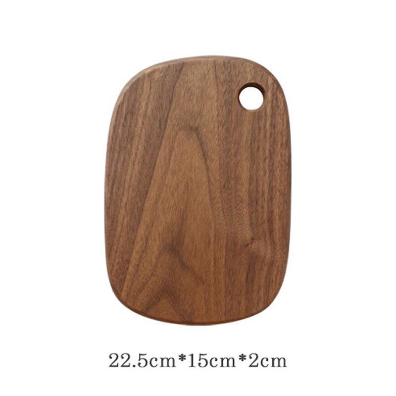 Black walnut whole wood fruit chopping board Western chopping board with handl restaurant solid wood bread charcuterie board: Alien small