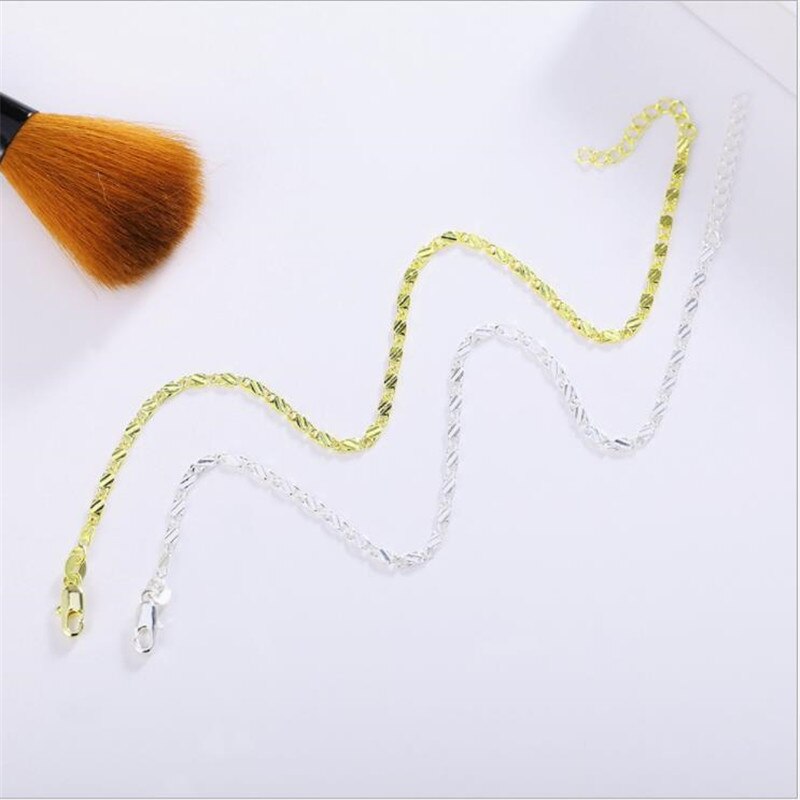 LUKENI-Pulseras de cadena de oro para mujer, joyería, tobilleras de Plata de Ley 925 para niña, accesorios de para novia, para amantes