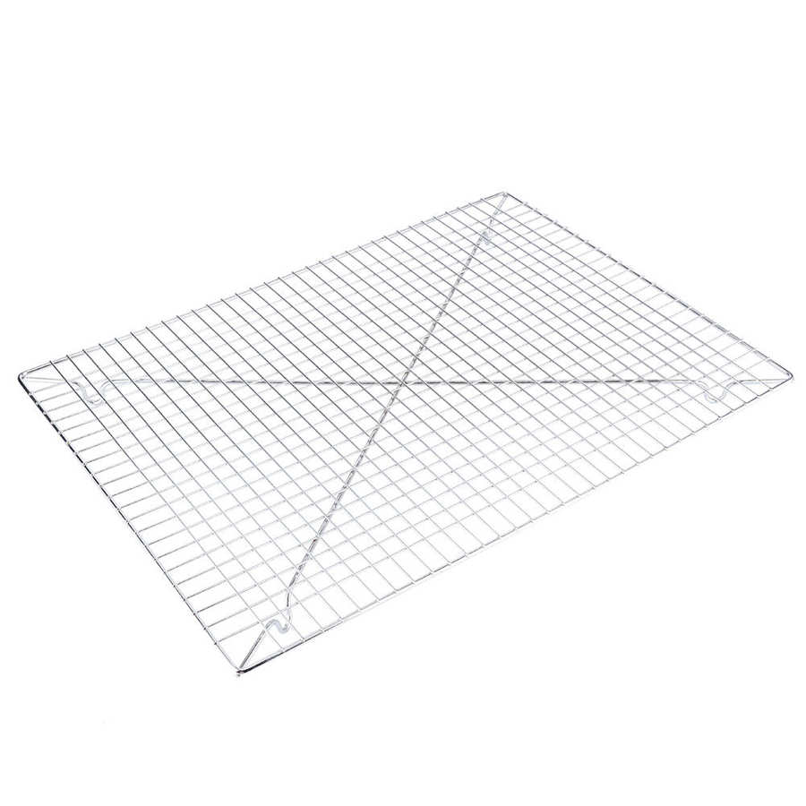 Soporte para enfriar pasteles antiadherente de acero inoxidable para hornear pasteles, panes, galletas, estante, utensilios de cocina 46x33x2,8 cm, herramientas para hornear