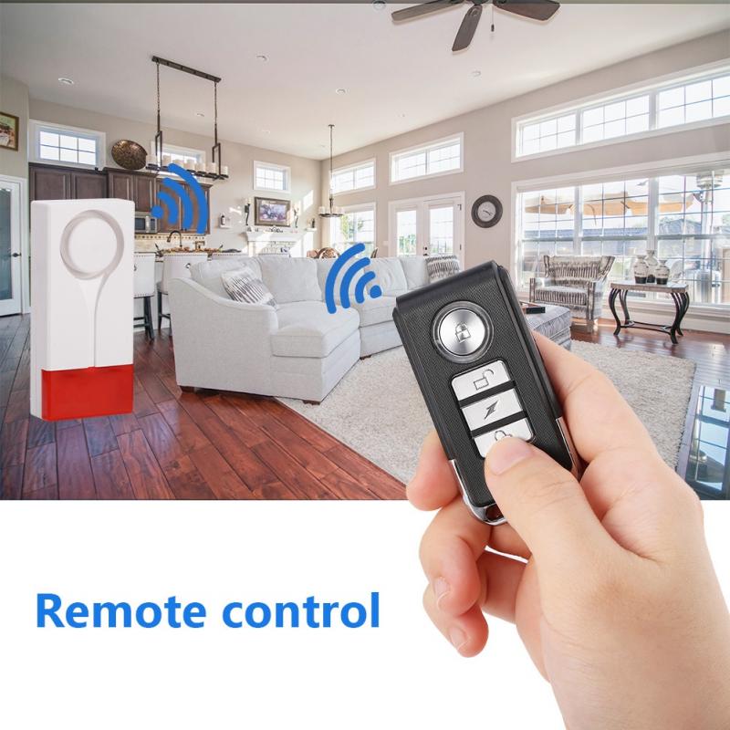MR-18R Wireless Remote Control Door Vibration Magnetic Voice Alarm with Sound and Light
