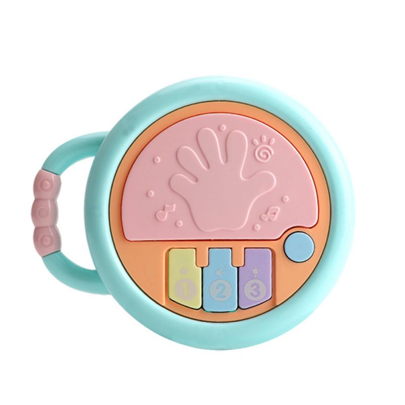 0-3 Jaar Oude Kinderen Muziek Beat Drum Machine Licht Projectie Puzzel Vroege Onderwijs Wijsheid Bell Muziek Verlichting speelgoed: 01