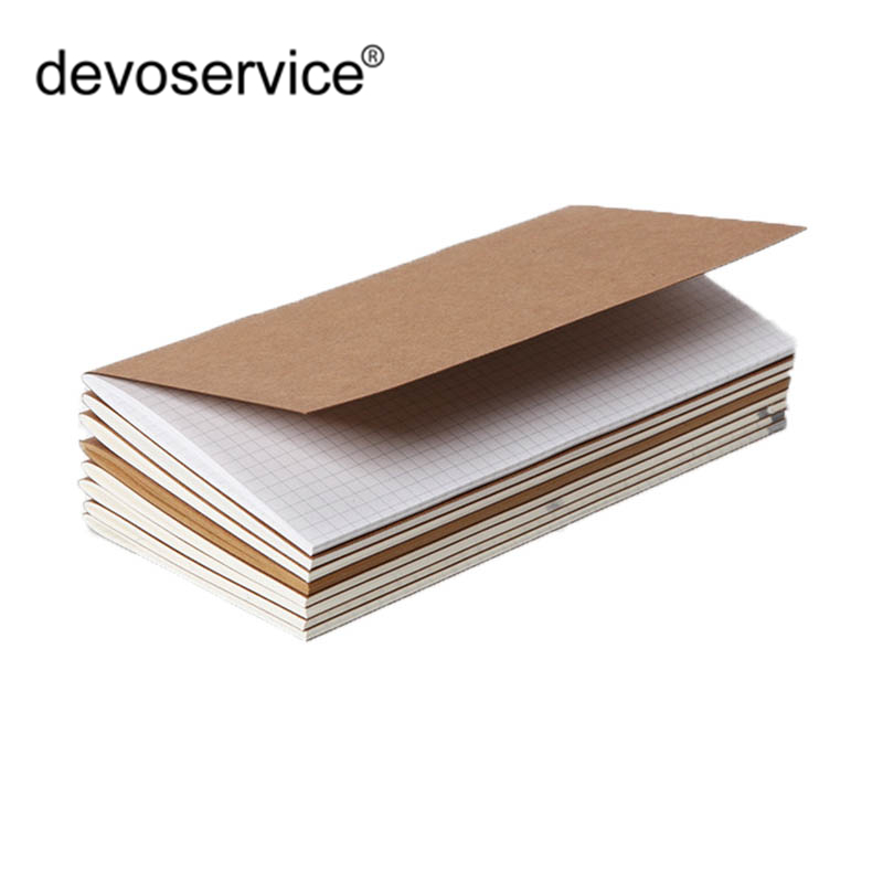 1PC Traveler Replenishment Notebook Replace Inner Core Laptop Diary Travel Journal Refills Insert Kraft Paper Planner Organizer