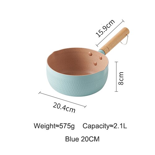 Küche Kochen Topf Maifan Stein Nicht-Stock Kochen Nudeln Heißer Milch Suppe Töpfe Japanischen Stil Schnee Pfanne Herde Universal- Kochgeschirr: Blau