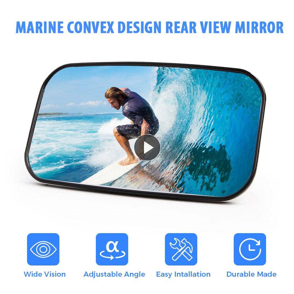 Rétroviseur universel pour bateau de Ski, accessoires de bateau, pour le Sport aquatique, le surf, 2 pièces