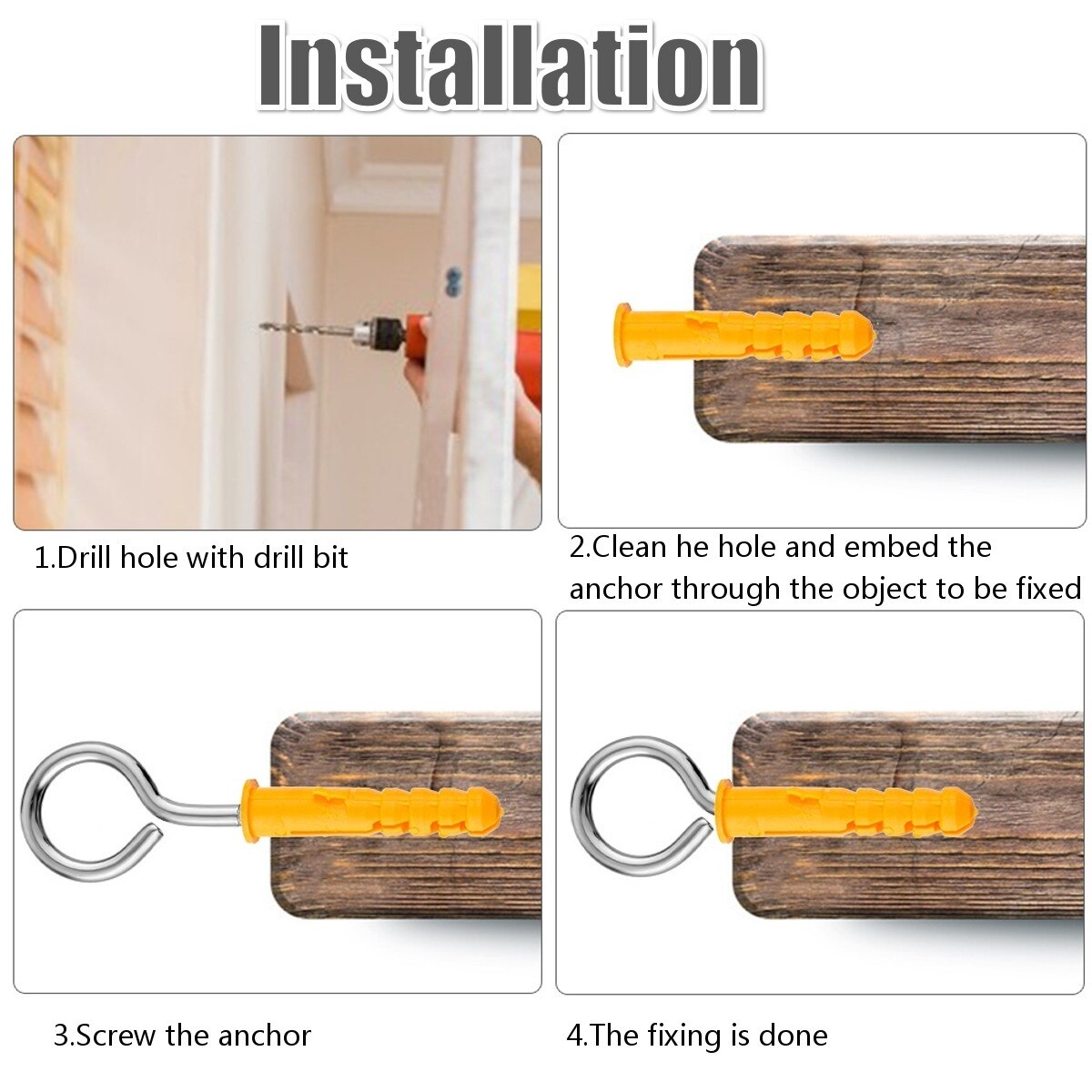66 st/set 304 rostfritt stål vajer kit skruvdragare vajer spännare för solskydd tält installation utomhusbelysning hängande