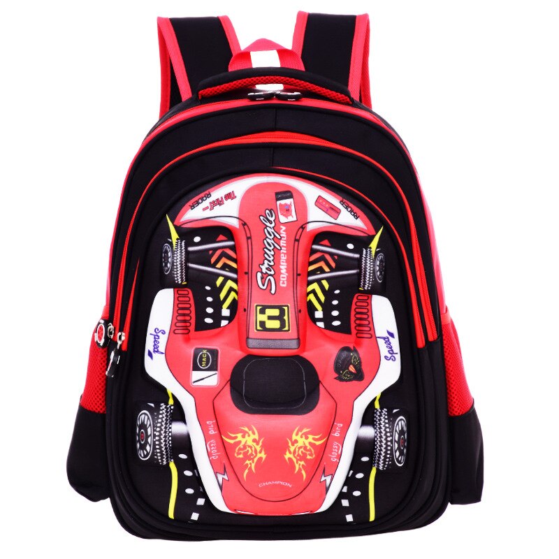 Sac à dos pour enfants sacs d'école primaire dessin animé 3D sacs d'école de voiture pour garçons filles enfants sac à dos sacs d'école Mochila Infantil
