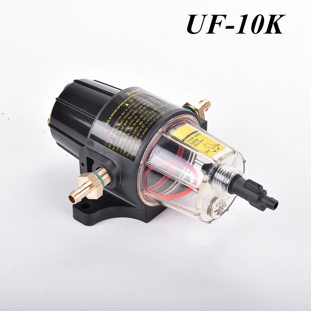 Yacht boot diesel en benzine motor UF-10K Brandstoffilter Waterafscheider Montage-Clear Kom Alle Buitenboordmotoren Brandstoftank