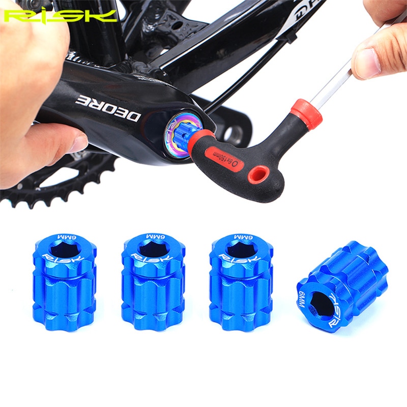 Risk Crank Installation Tool For Remove&Install Crank Arm Adjustment Cap For Shimano HollowTech XT XTR Bicycle Repair Tools