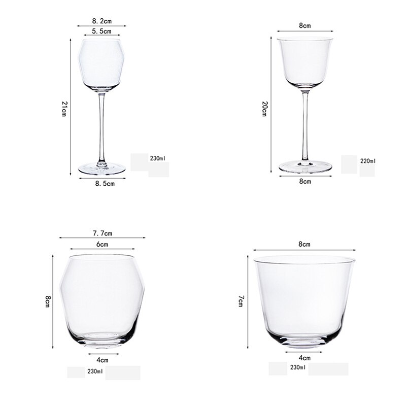 Lead Free Crystal Goblet Champagne Glasses Home Bar Cups Couple Married Sparkling Wine Glass Party Cocktail Glass
