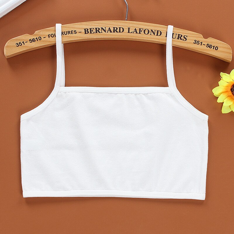 3pc/ parti børn undertøj 100%  bomuld piger tank top slik farve undertrøje piger singlet baby camisole bh toppe sport