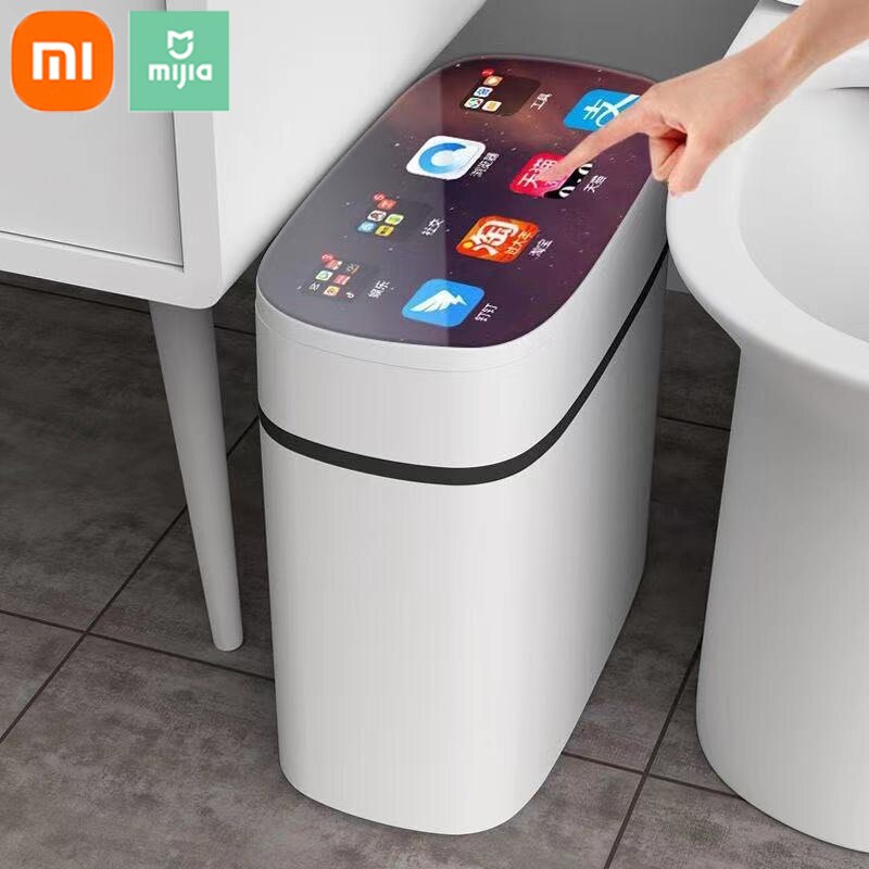 XIAOMI MIJIA 13-16L Smart Sensor USB ricaricabile automatico cestino cucina soggiorno bagno induzione domestica bidone della spazzatura