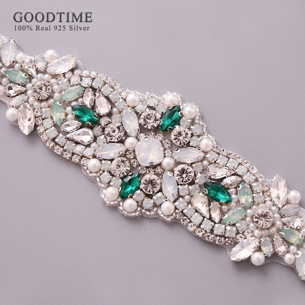 Luxe Handgemaakte Gekleurde Strass Riem Bridal Wedding Riemen Bloem Satijn Trouwjurk Lint Riem Bruidsmeisje Vrouwen Dress Up