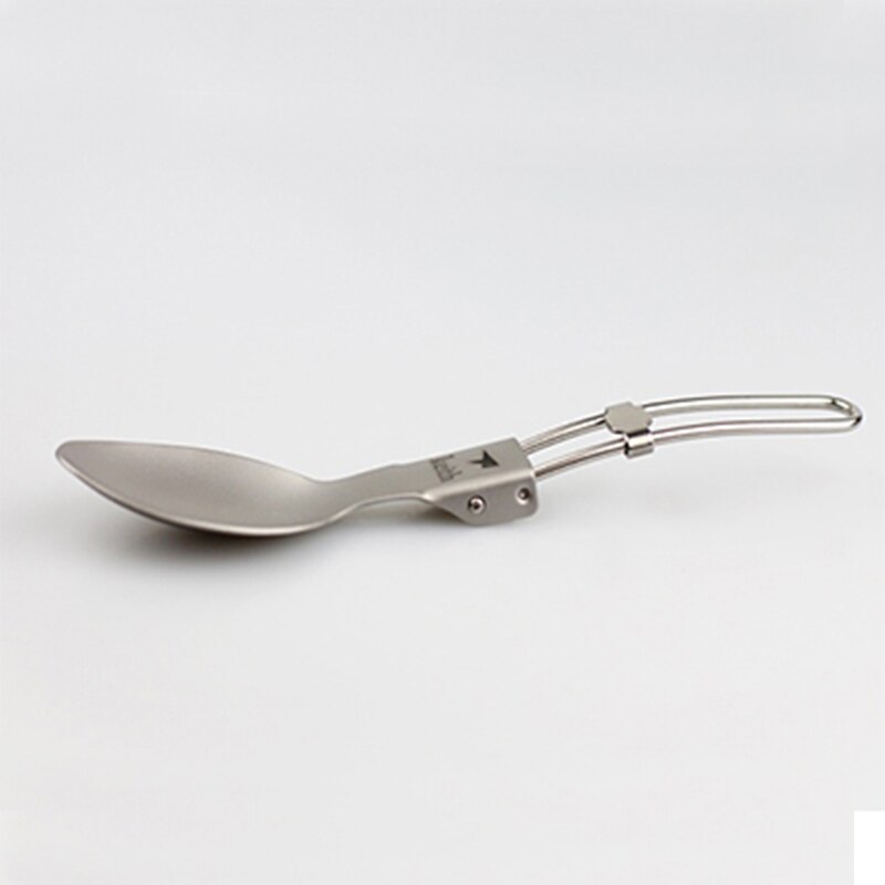 Keith tytanowa łyżka stołowa tytanowa zastawa stołowa przenośne składane sztućce naczynia kuchenne piknik tytanowa łyżka TI5305