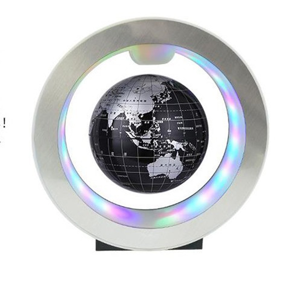 4'' Geography World Globe Magnetic Floating globe LED Levitating Rotating Tellurion World map school office supply Home decor