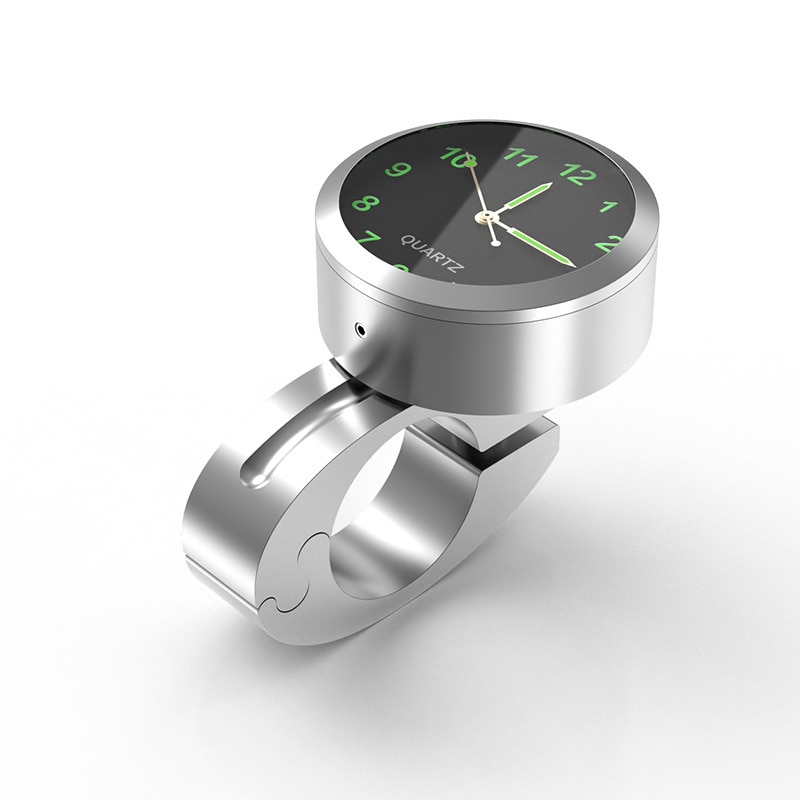 Reloj Universal para manillar de motocicleta, montaje de barra de agarre de mano, Dial, resistente al agua, para Scooter, bicicleta, ATV, 7/8&quot;