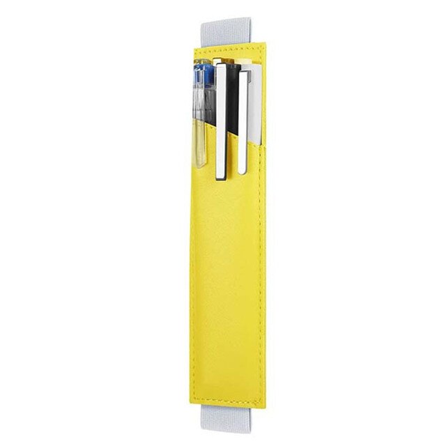 Porte-stylo réglable en cuir PU coloré, élastique, détachable, 8-1.5 pouces: C