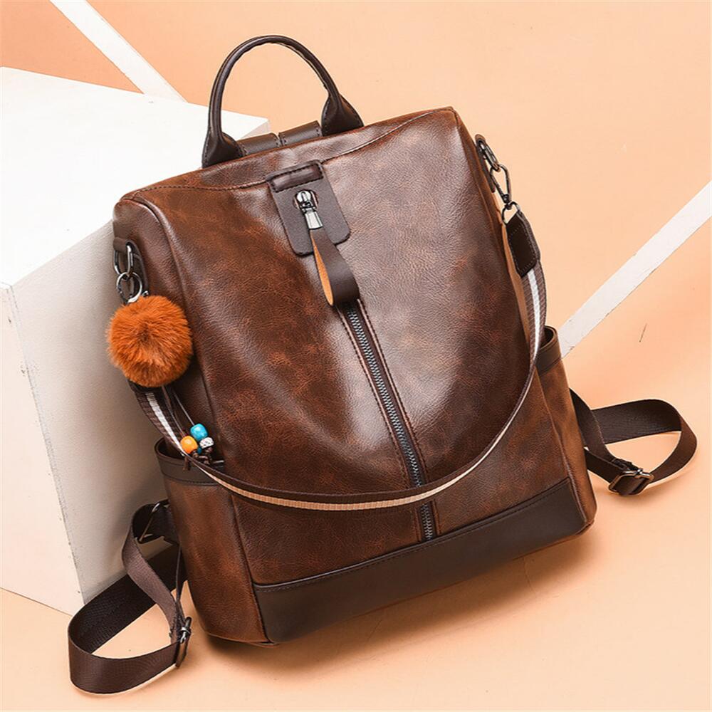 MTong Mädchen Schulter Tasche Frauen Laptop Rucksäcke Große Kapazität PU Leder Anti-diebstahl Reise Hochschule Taschen