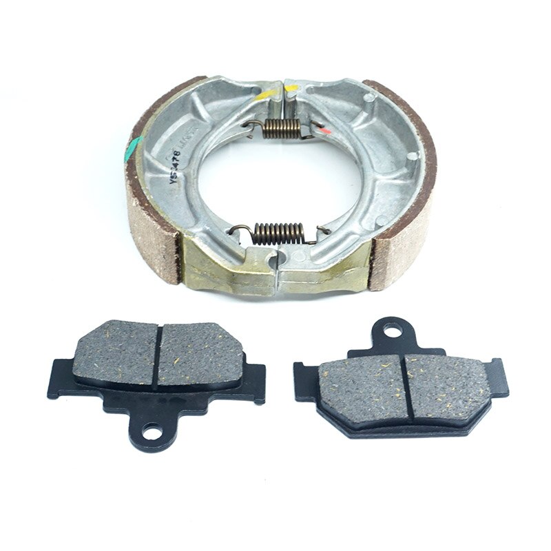 Pastillas de freno delantero y juego de zapatas de freno trasero para Suzuki Marauder GZ125 GZ250, VL125, LC250,: Whole Set