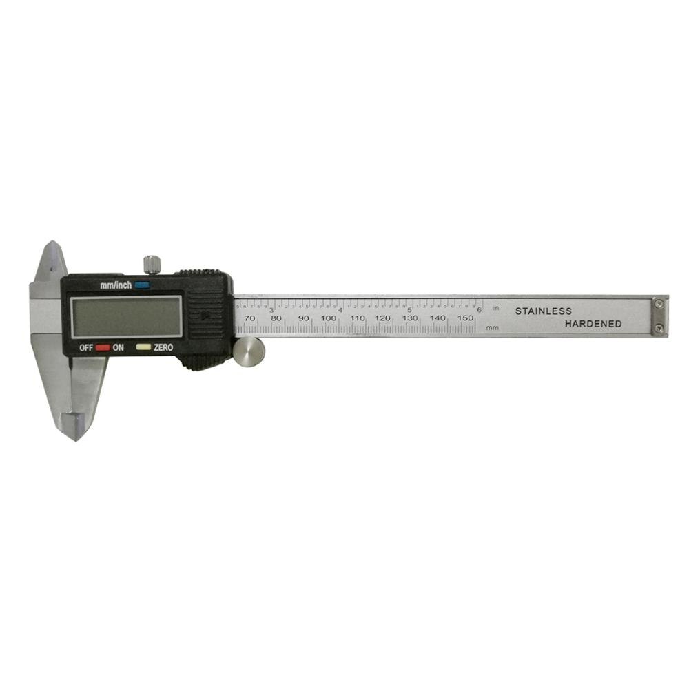 Electronic Digital Caliper Waterproof Stainless Steel Vernier Caliper 6inch/150mm High Precision LCD Display Micrometer Gauge