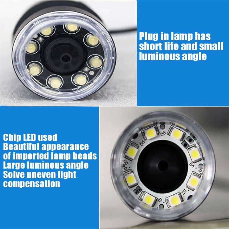 Microscopes 1000x Magnification 8 LED USB Digital Mini Camera with OTG Adapter and Metal Stand H-best