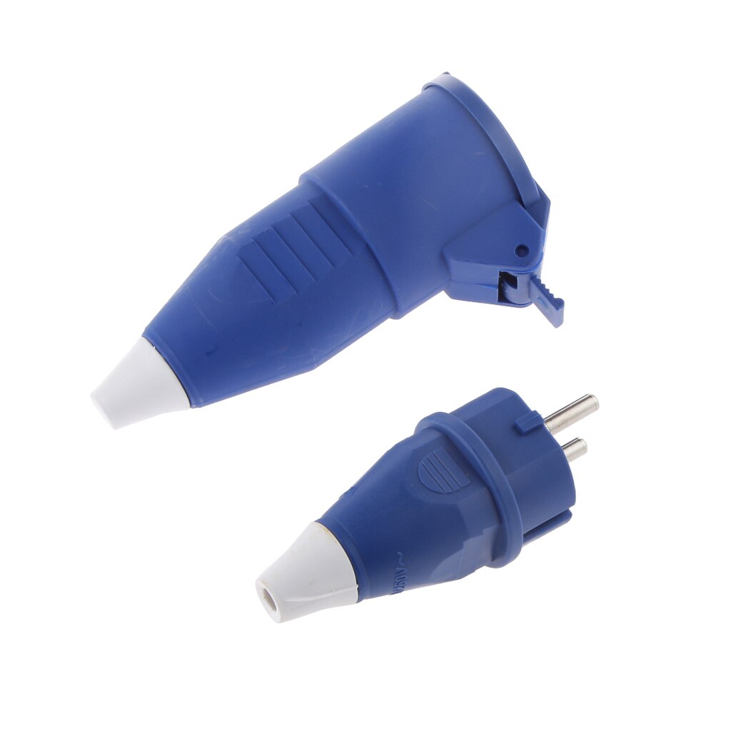 2 pin Mount Socket Connector 16A 220-250V Industrial EU Socket and Plug