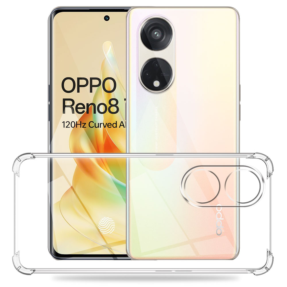 etui OPPO Reno 8T Przezroczyste, odporne na wstrząsy silikonowe etui na telefon robić Oppo Reno8T Coque robić OPPO Reno8 T 4G 5G Fundas