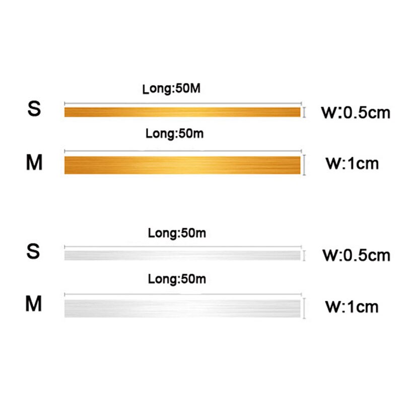 Ruban adhésif imperméable pour carreaux de céramique, 1 rouleau de 50m, autocollant anti-moisissure pour cuisine, salle de bains, beau décor de bord