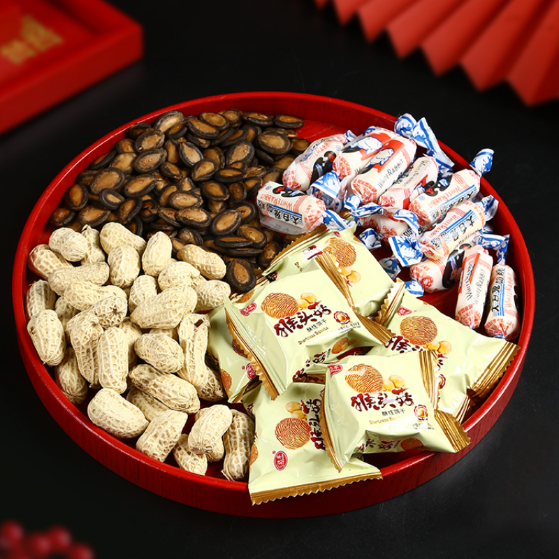Escalier décoratif de mariage en bois massif rouge chinois, infuseur de thé à sec à la maison, fournitures de mariage