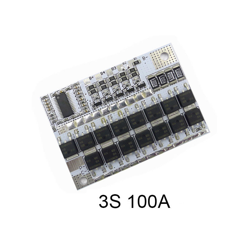 BMS 18650 Lipo/Lifepo4/Carte de Protection de Batterie Au Lithium 3.2V 3.7V 3S BMS 1.2A/1.3A 10A 15A 20A 30A 40A 50A 60A 100A: Bleu marine