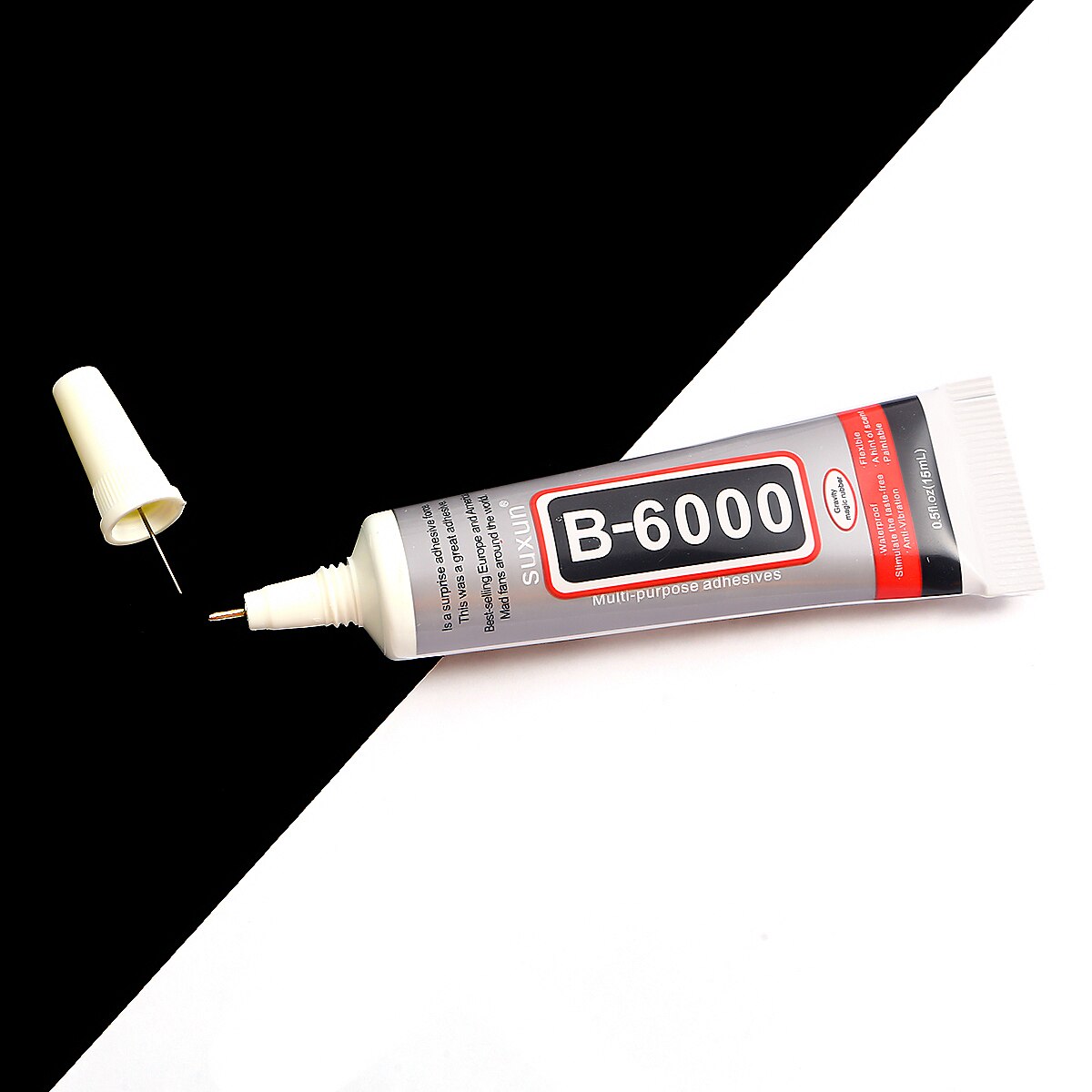 1 pz stile mescolare strass colla fredda B7000 B6000 resina epossidica super colla sigillante per gioielli strass vetro scarpe per telefoni cellulari: B6000 25ML