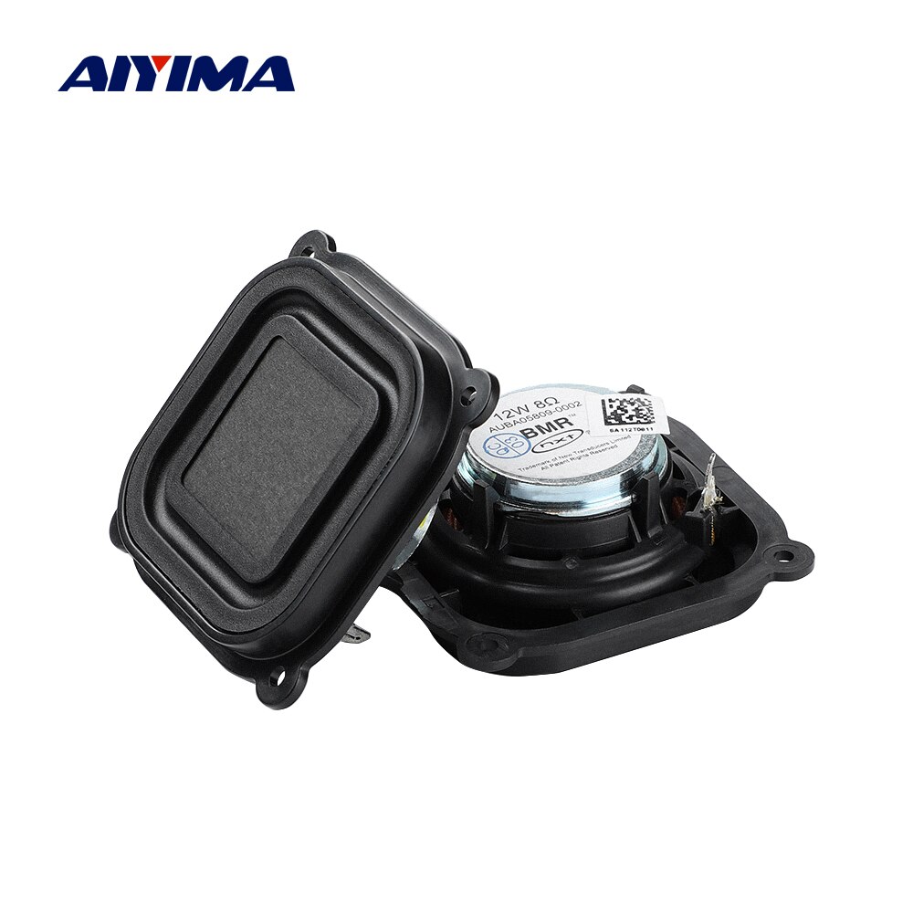 Aiyima 2 Stuks 2.5 Inch Full Range Audio Speaker 8 Ohm 12W Home Theater Hifi Luidspreker Ultra-Dunne neodymium Draagbare Luidspreker
