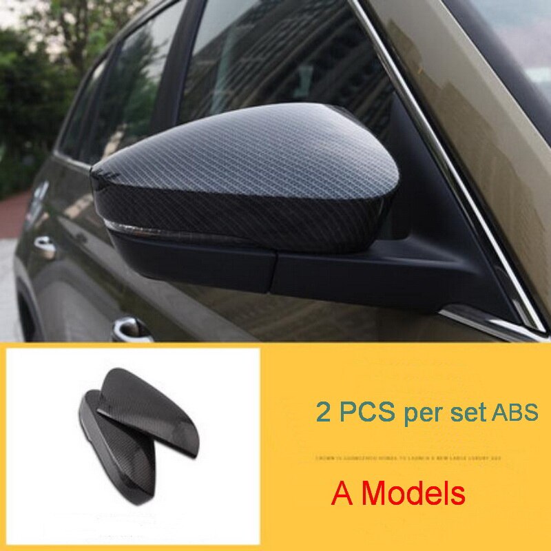 Pegatinas de cubierta de Tonlinker para SKODA KODIAQ -18, decoración para el coche, 2 uds ABS cromado, pegatinas de decoración para el espejo retrovisor Exterior: A Models