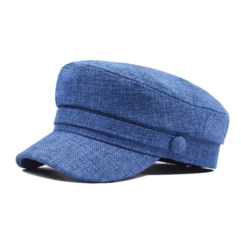 Men Women Light Weight Linen Sailor Hat Newsboy Cap Hat for Ladies Greek Fisherman Cap Beret Cap