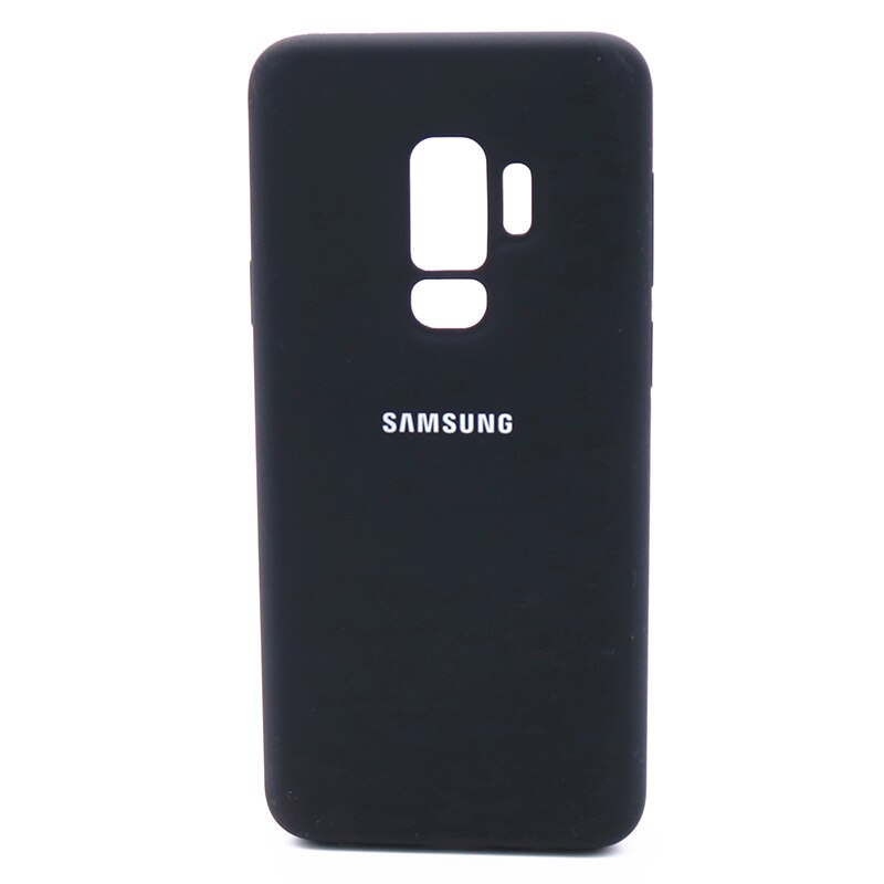 Funda de silicona líquida Original para Samsung Galaxy S9/S9 Plus, cubierta trasera de silicona blanda oficial para Samsung Galaxy S9/S9 Plus: Galaxy S9 / Black