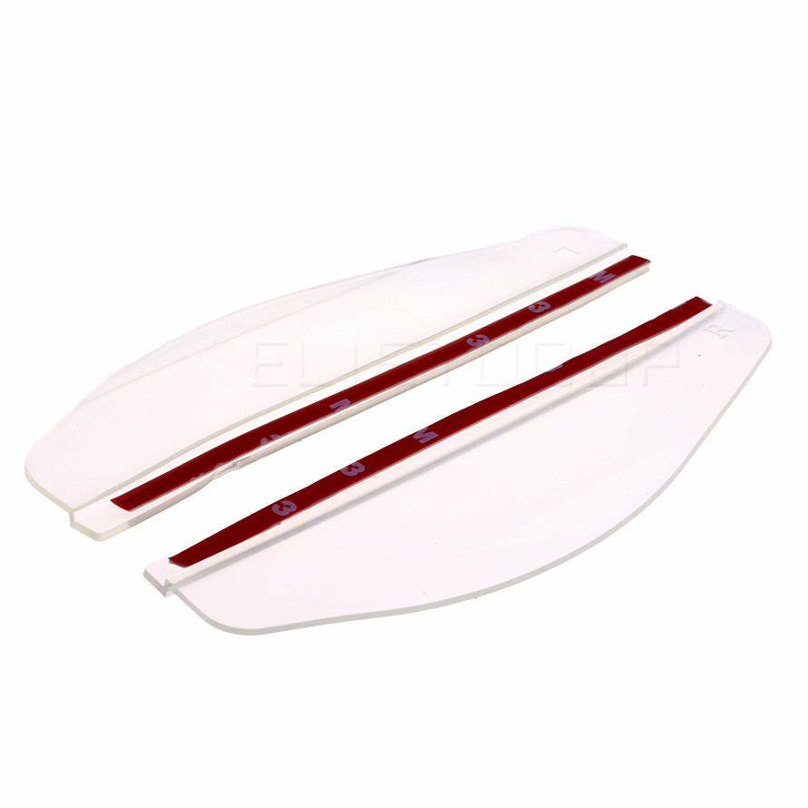 2 pz/lotto impermeabile PVC auto specchietto retrovisore adesivo pioggia sopracciglio guarnizione auto specchio pioggia schermo ombra copertura protettiva