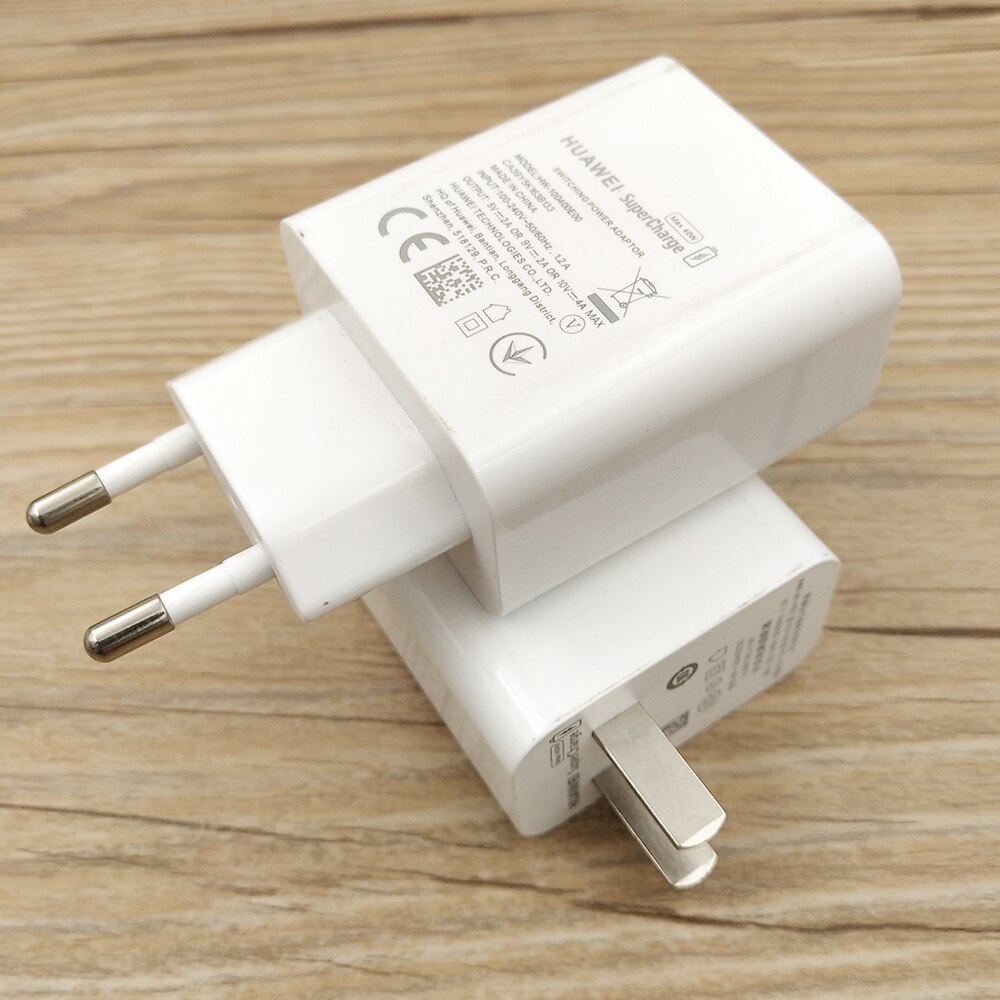Originele Huawei 10V4A Supercharge Quick Charger Eu/Us Wall Adapter 5A Type C-Kabel Voor P30 P40 Pro mate 20 30 Pro Nova 6 7 7se 8