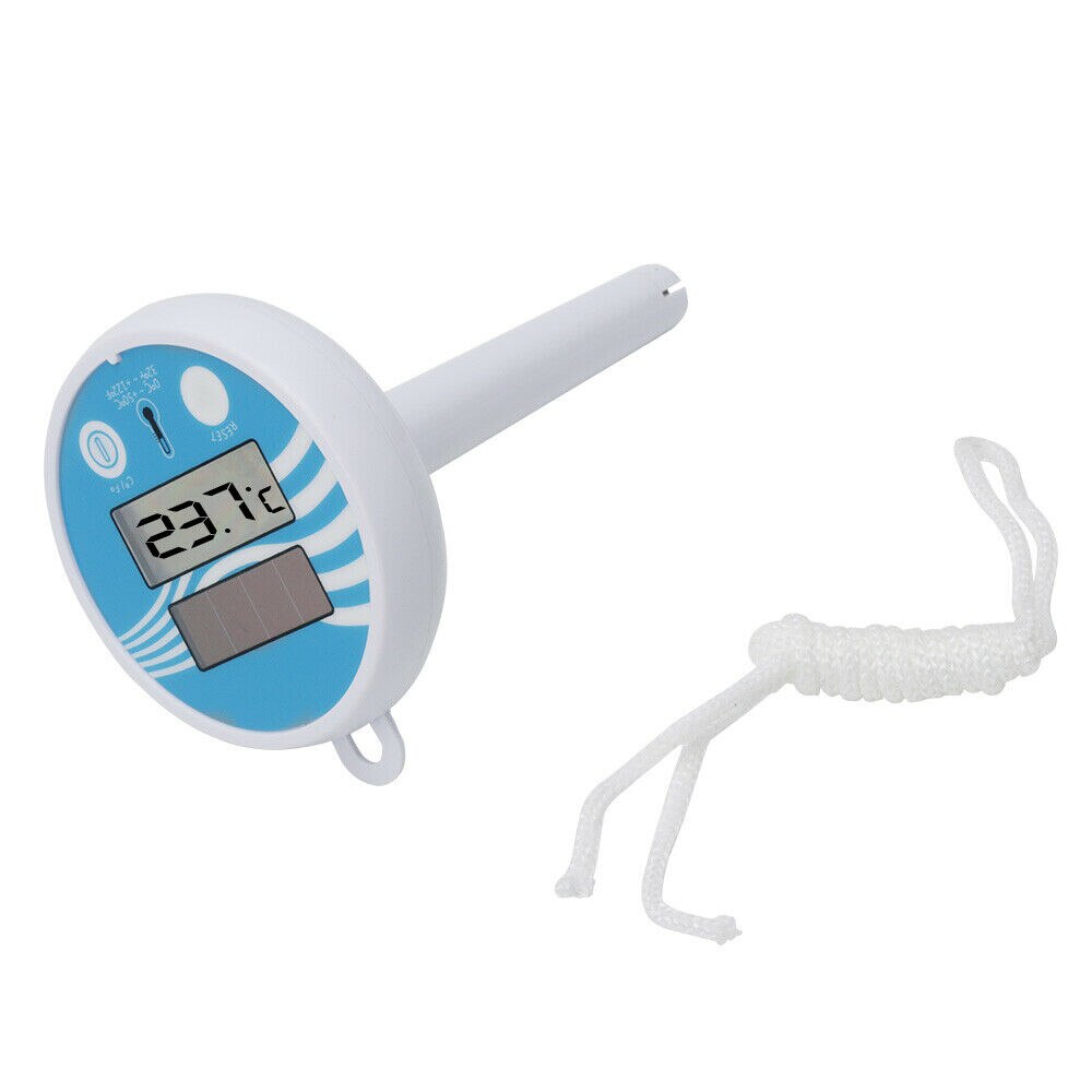 Solar Powered Digital Thermometer Swimming Floating Pool Accurate Water Temperature Gauge &T8