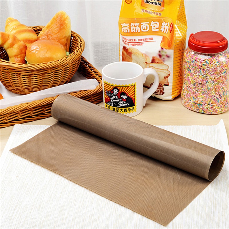 Papier de cuisson antiadhésif réutilisable résistant aux hautes températures feuille de téflon pâtisserie cuisson papier huilé gril tapis de cuisson outils de cuisson