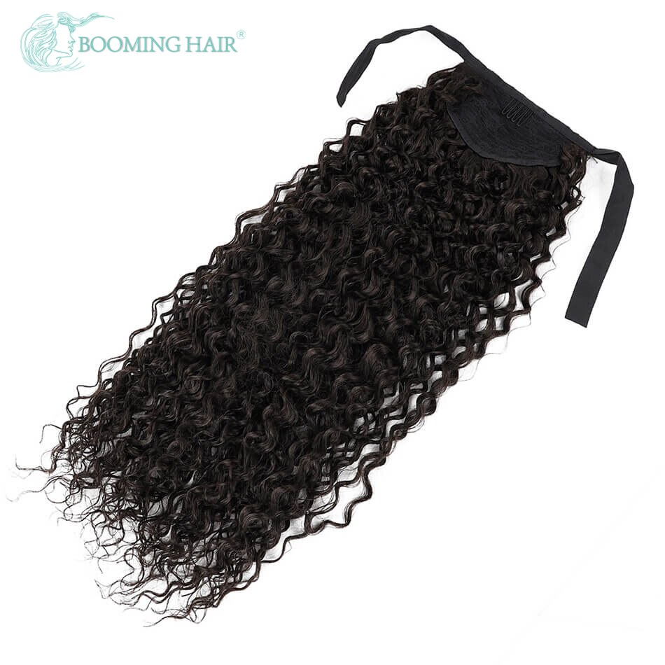 Extensiones de cola de caballo rizado Jerry sintético, 20 pulgadas, 100G, con Clip, extensiones de cola de caballo para mujer, pieza de cabello con Clip
