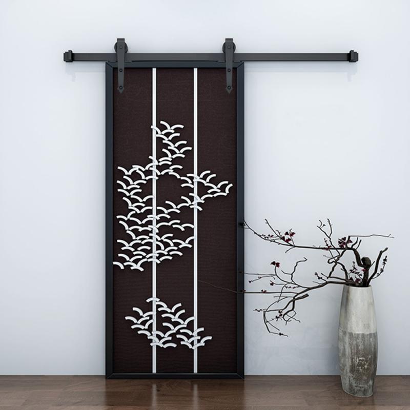 Schiebetür Barn Track Hardware Holz Scheune Tür Schiene Hardware Schiebetür Track Scheune Tür System Rutsche Kit für Schrank schrank