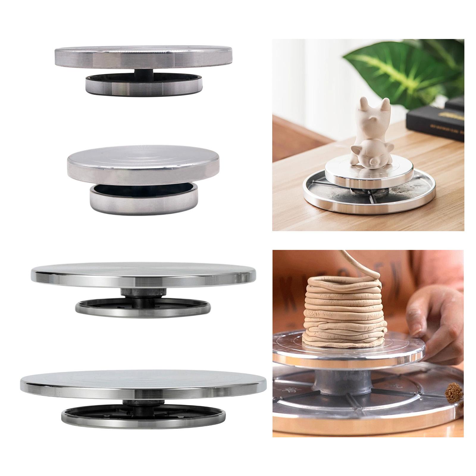 Sculpting Wheel Turntable Pottery Ceramic Turn Table Crafting Tool Stand Spinner Cake Decorating Clay DIY Projects Platform
