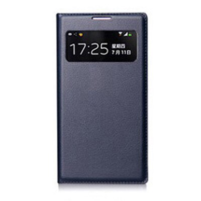 Smart View Flip Cover Leather Phone Case For Samsung Galaxy S4 Mini S4 S 4 S4mini GT I9190 I9192 I9195 I9500 GT-I9190 GT-I9192: S4 / Dark blue