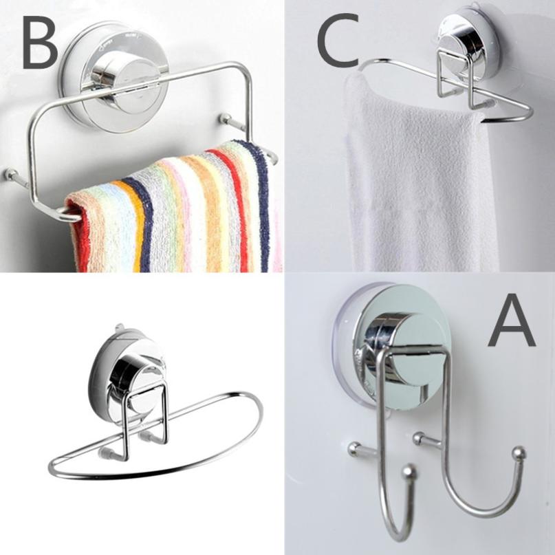 Edelstahl Küche Schlecht Toilette Saugnapf Regal Gestell Mit Handtuch Bar Q9
