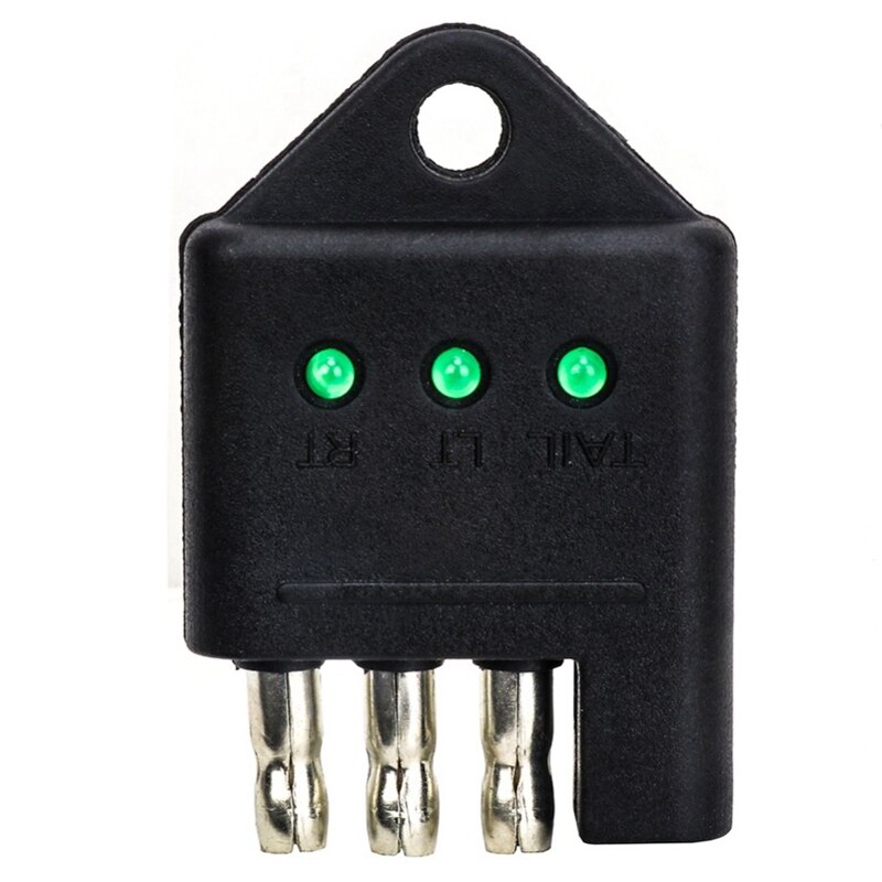 TIROL 4 Pin Trailer Tester Connector Trailer Wiring Tester Straight Trailer Light Wire Circuit Tester